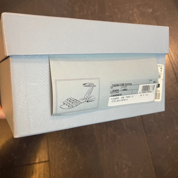 Prada blue black empty shoe box storage decoration medium 31/21/11cm - Picture 4 of 9